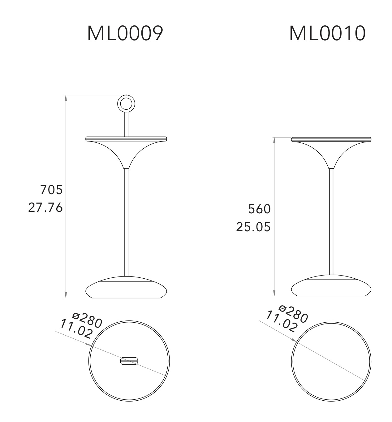 Mesa Calhau · desenho técnico com medidas